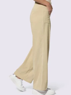 Pantalon velours ceinture élastique pour plus de confort