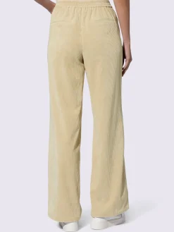 Pantalon velours ceinture élastique pour plus de confort