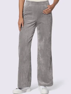 Pantalon velours ceinture élastique pour plus de confort