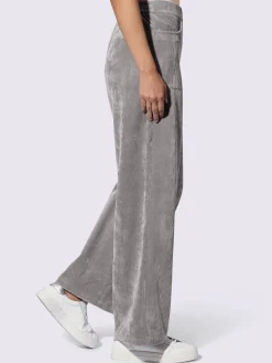 Pantalon velours ceinture élastique pour plus de confort