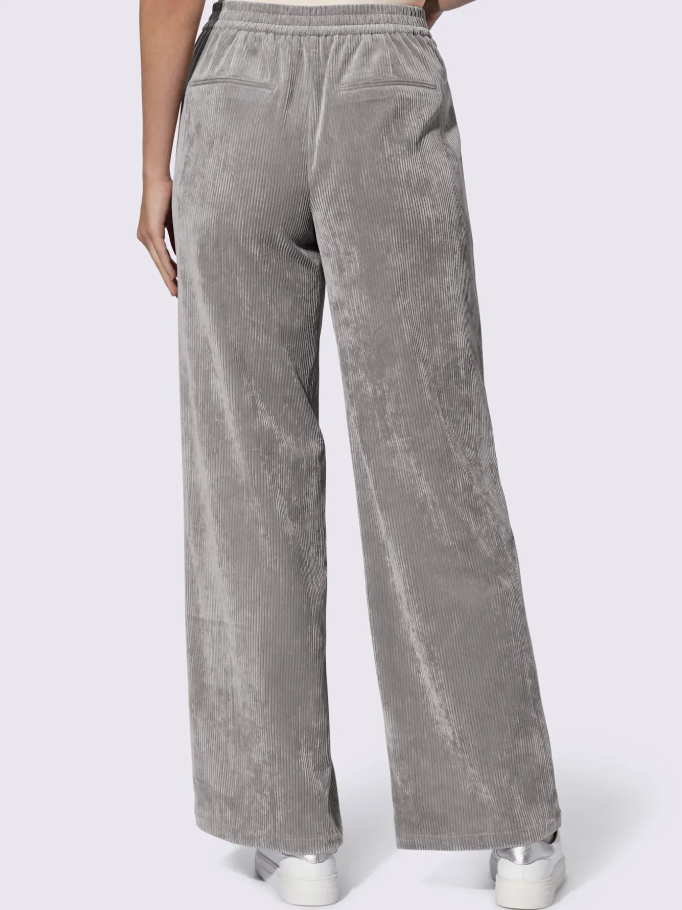 Pantalon velours ceinture élastique pour plus de confort