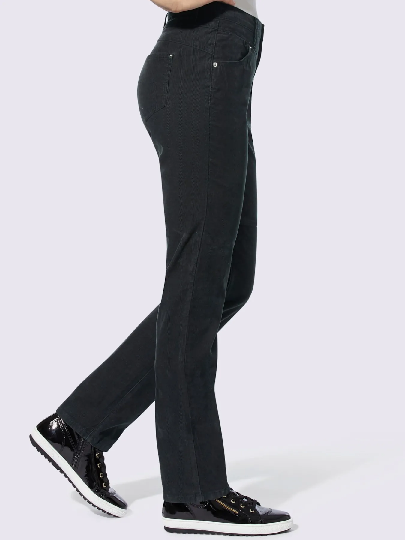 Pantalon velours coupe droite