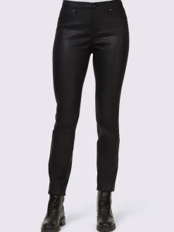 Pantalons joli imprimé feuilles