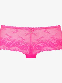 Panty féminin à la coupe enveloppante avec nœud décoratif fin et élégante perle au centre devant
