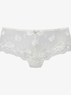 Panty féminin avec superbe dentelle florale brodée