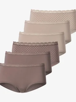 Panty gainant hipster avec joli bord en dentelle