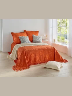 Plaid tissé en relief