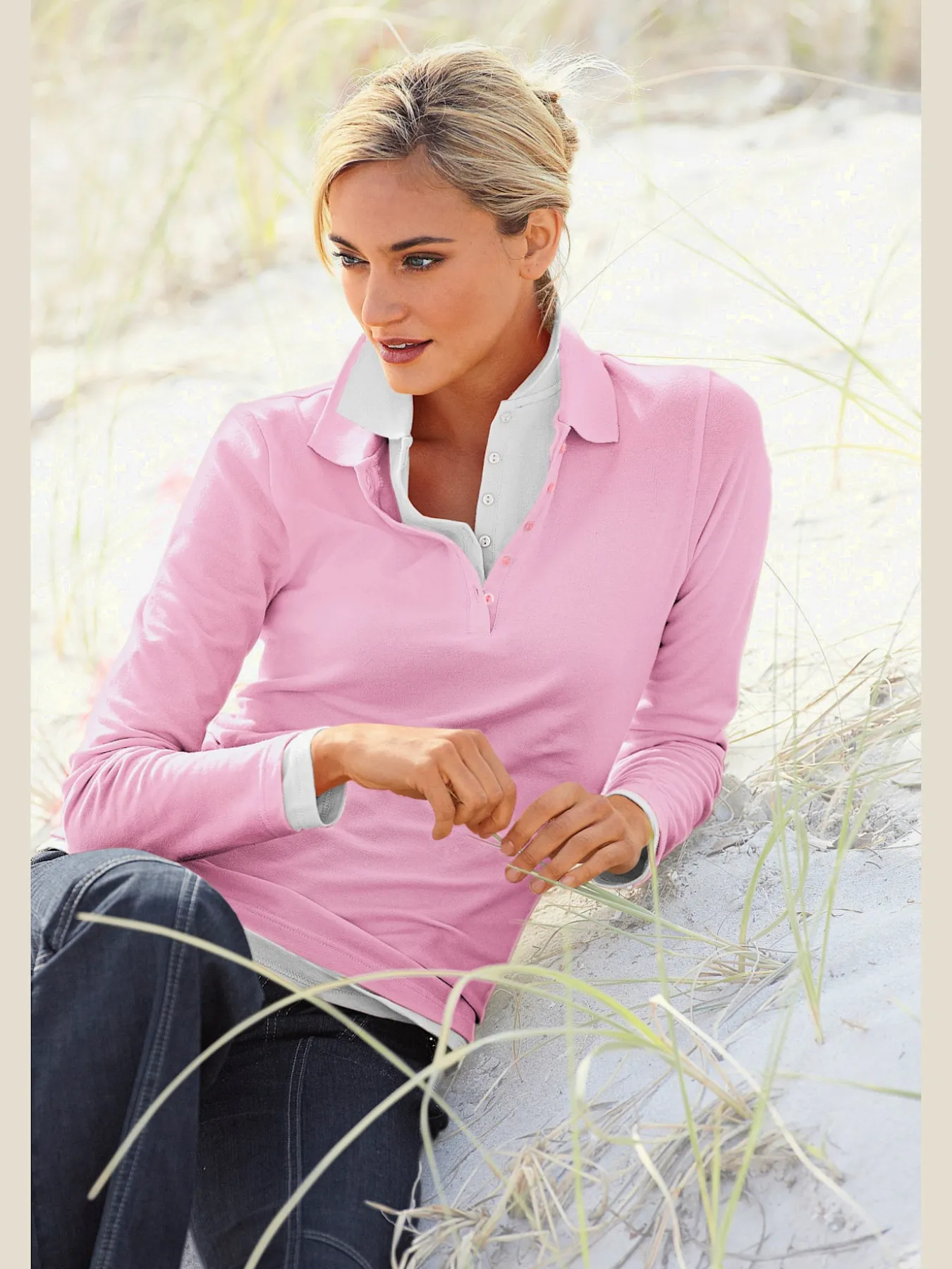 Polo manches longues