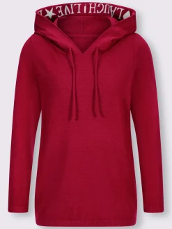 Pull à capuche capuche avec coulisse et lien à nouer