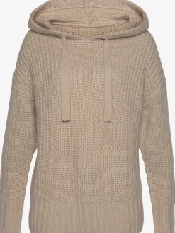 Pull à capuche en grosse maille douce