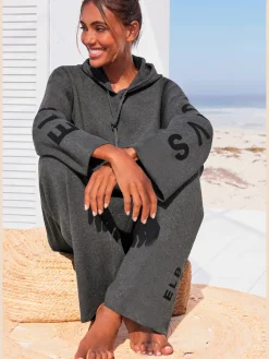 Pull à capuche sweat à capuche en tricot doux et élastique