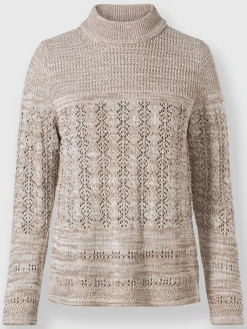 Pull à col montant 50% coton