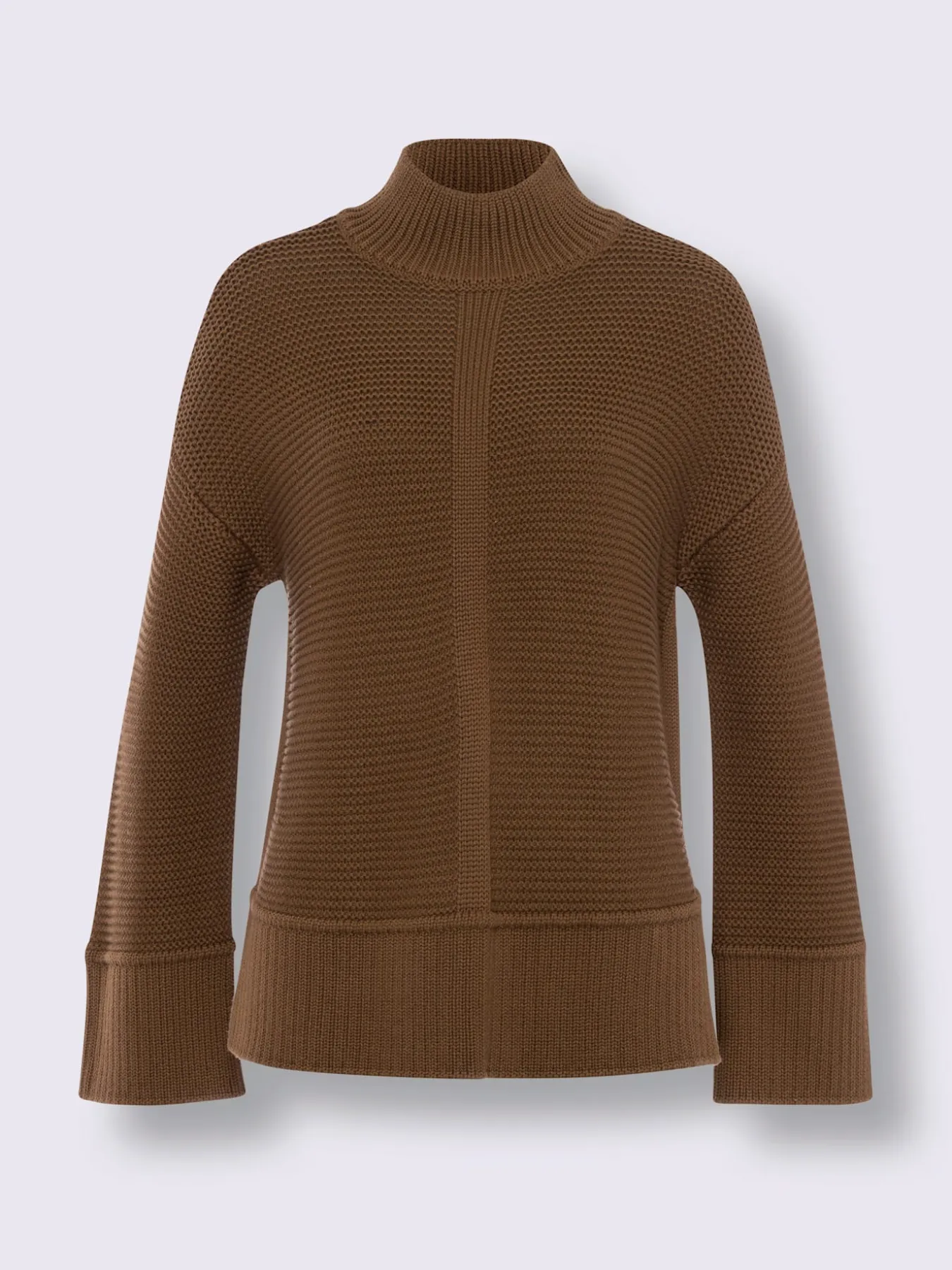 Pull à col montant 50% coton