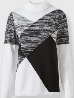 Pull à col montant 50% coton