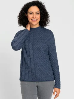 Pull à col montant 60% coton