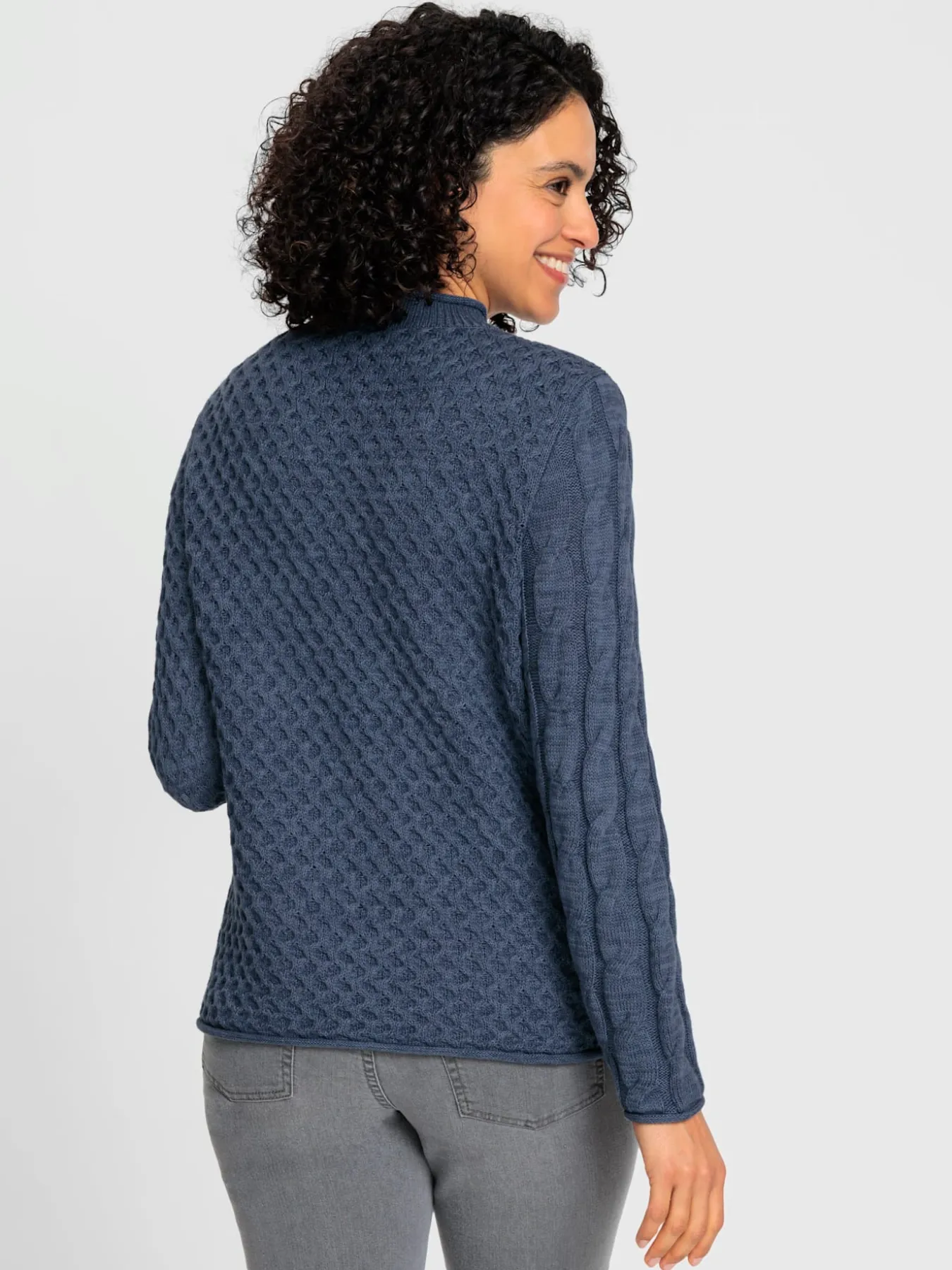Pull à col montant 60% coton