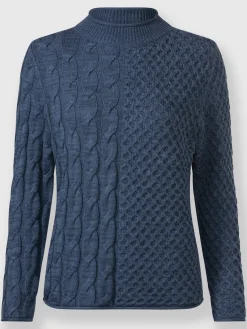 Pull à col montant 60% coton