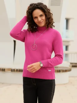 Pull à col montant 50% coton