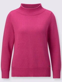 Pull à col montant 50% coton