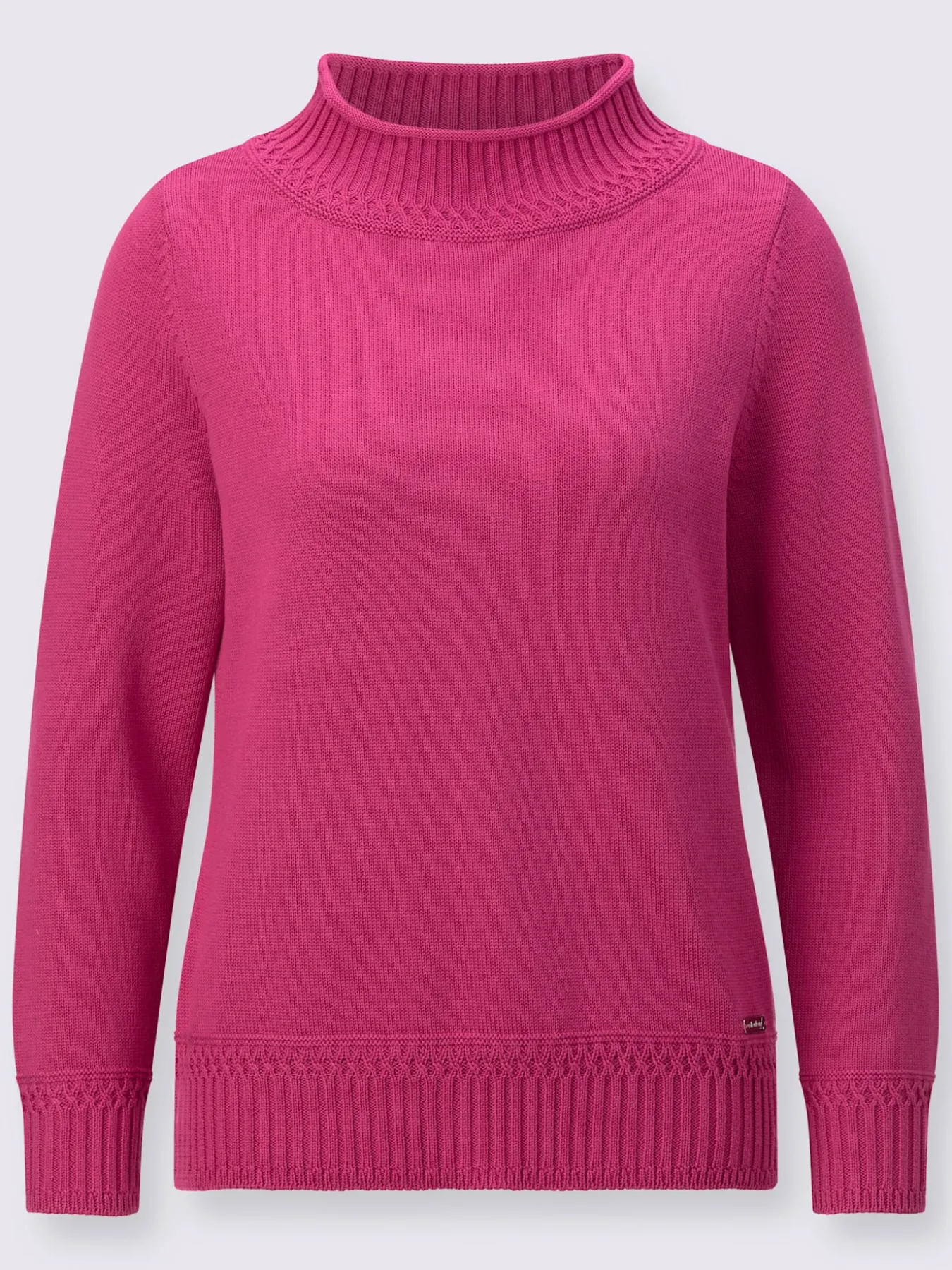 Pull à col montant 50% coton