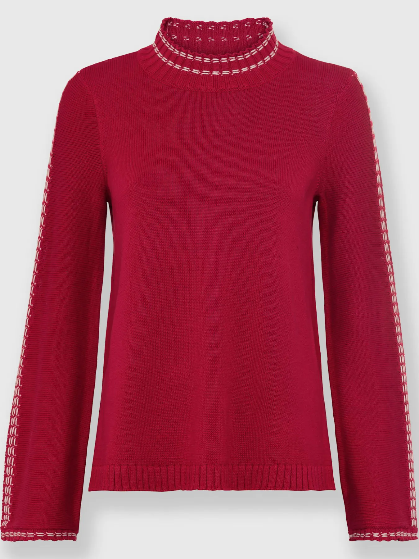Pull à col montant 50% coton