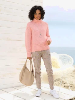 Pull à col montant 13% laine