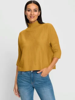 Pull à col montant 50% viscose