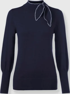 Pull à col montant 50% viscose