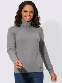 Pull à col roulé 50% laine