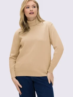 Pull à col roulé pur coton