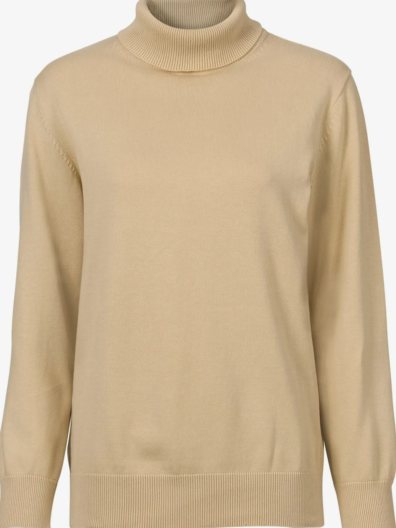 Pull à col roulé pur coton