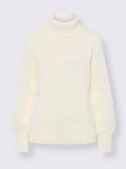 Pull à col roulé pur coton