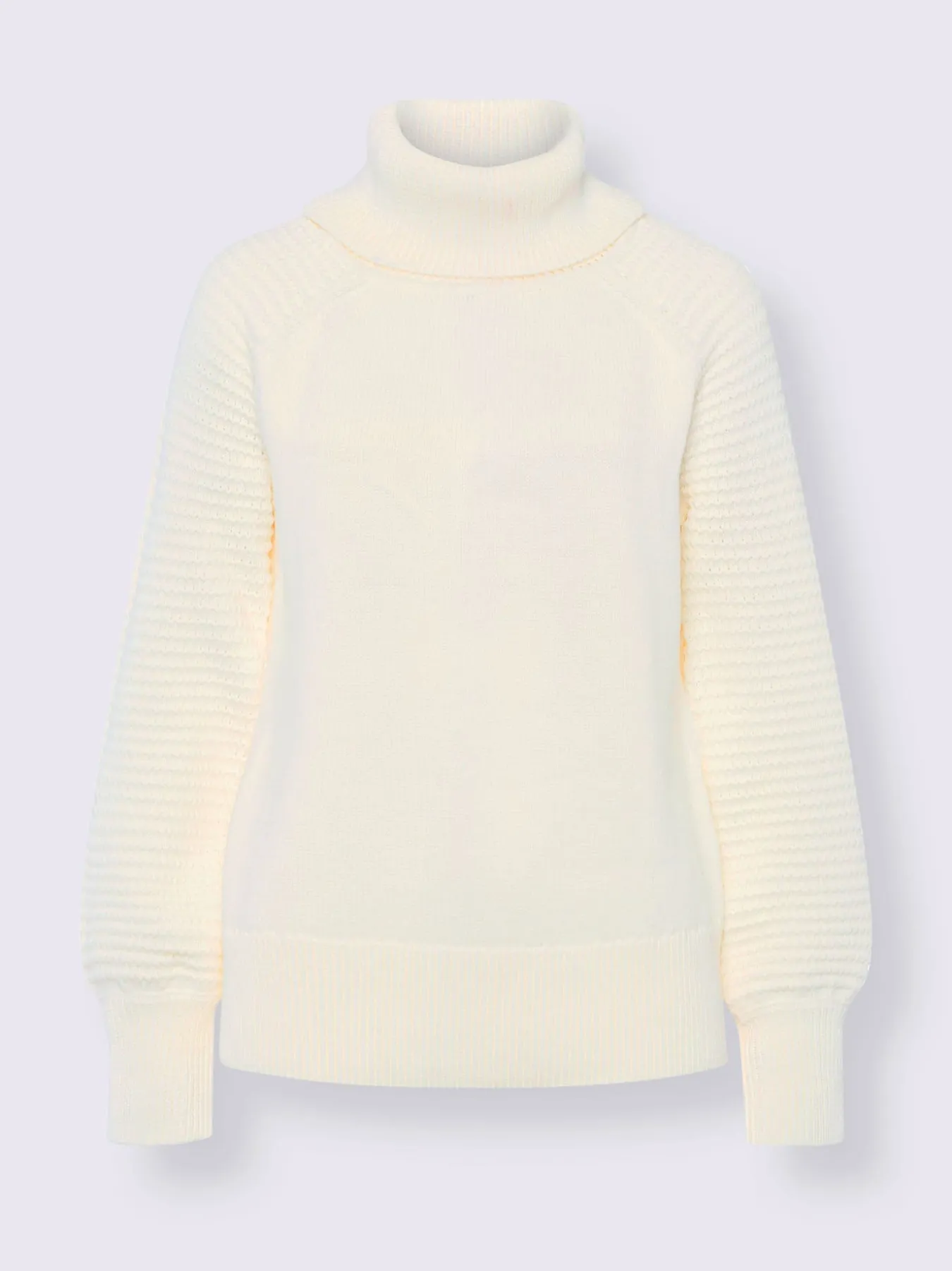 Pull à col roulé pur coton