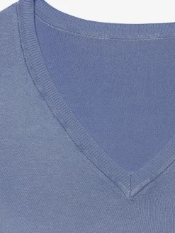 Pull à encolure en v col v classique
