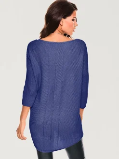 Pull à encolure en v look ample tendance