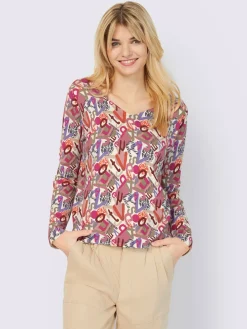 Pull à encolure en v viscose