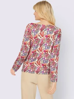 Pull à encolure en v viscose