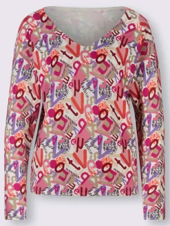 Pull à encolure en v viscose