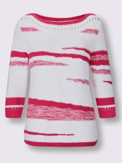 Pull à manches 3/4 50% coton