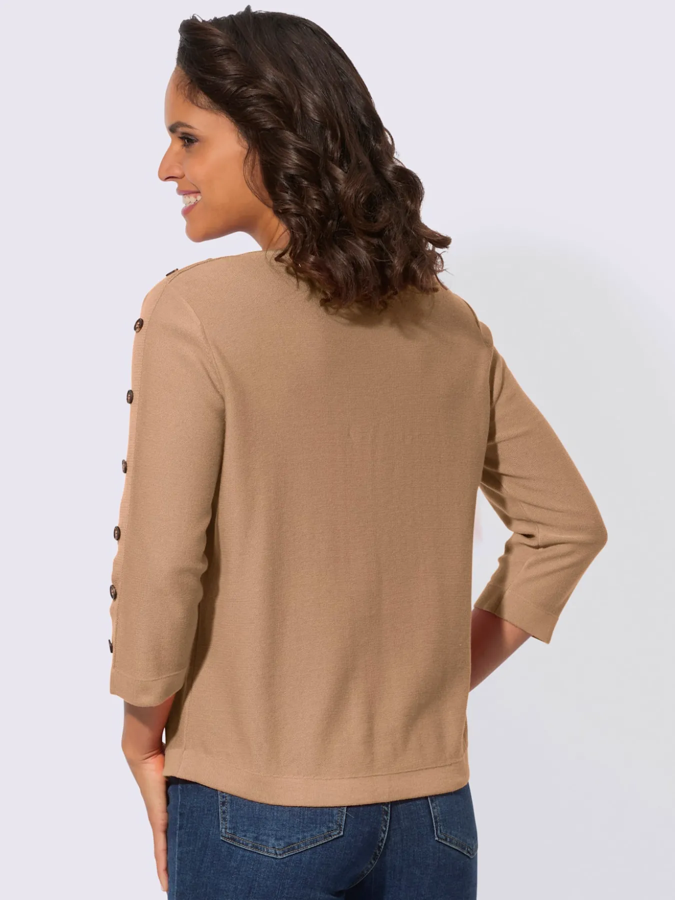 Pull à manches 3/4 50% coton