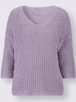 Pull à manches 3/4 50% coton