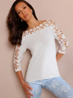 Pull à manches 3/4 30% lyocell