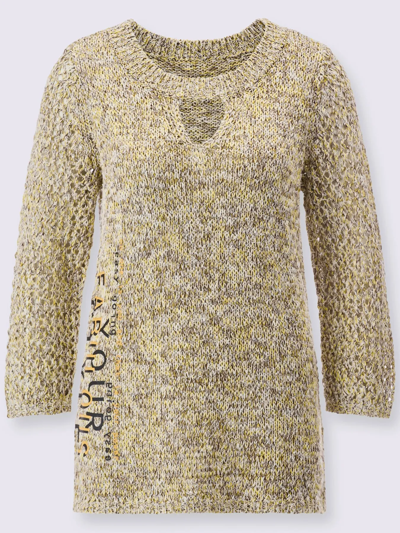 Pull à manches 3/4 joli mélange de fils