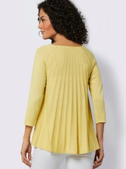 Pull à manches 3/4 mélange soie-cachemire