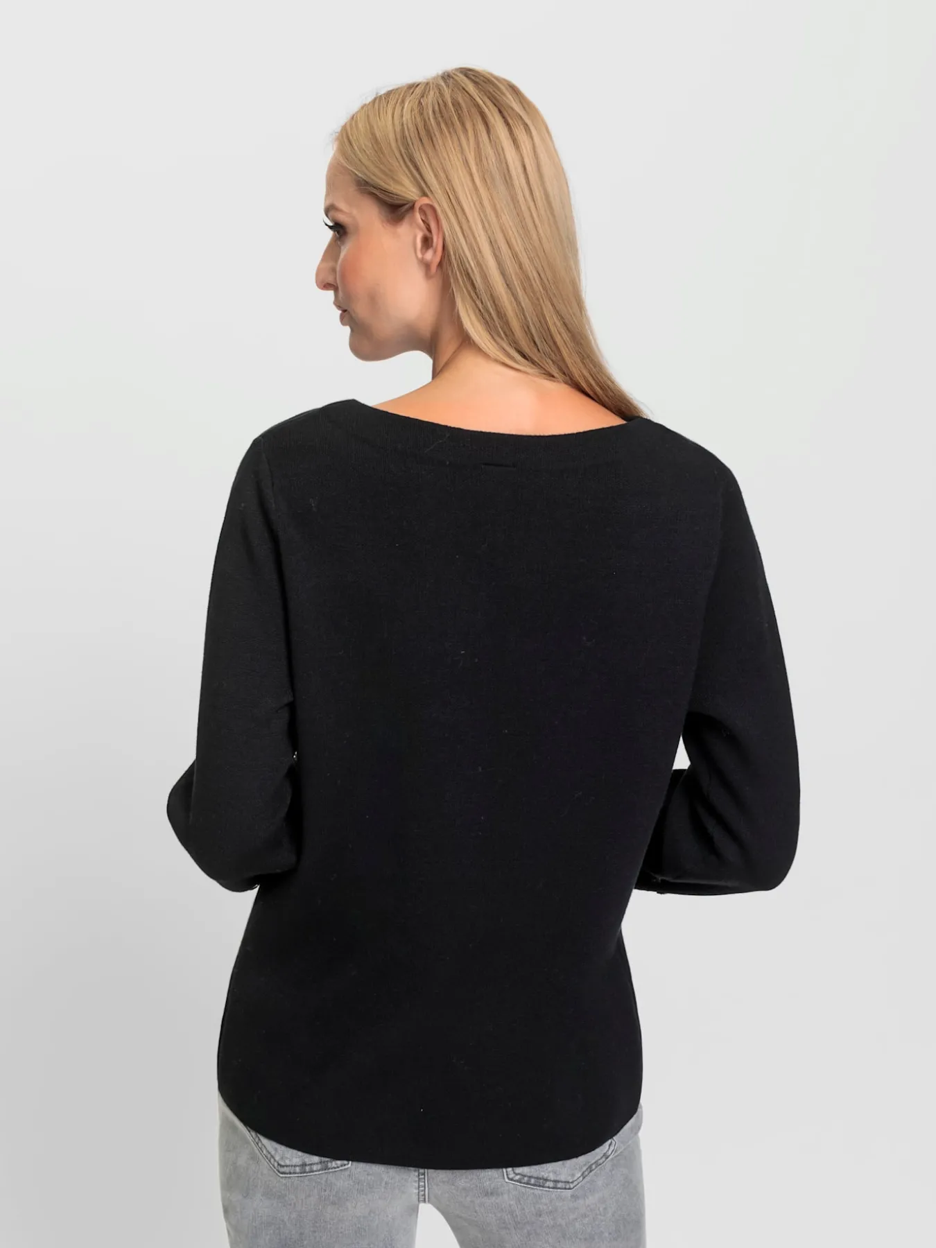 Pull à manches 3/4 petites pierres fantaisie tendance