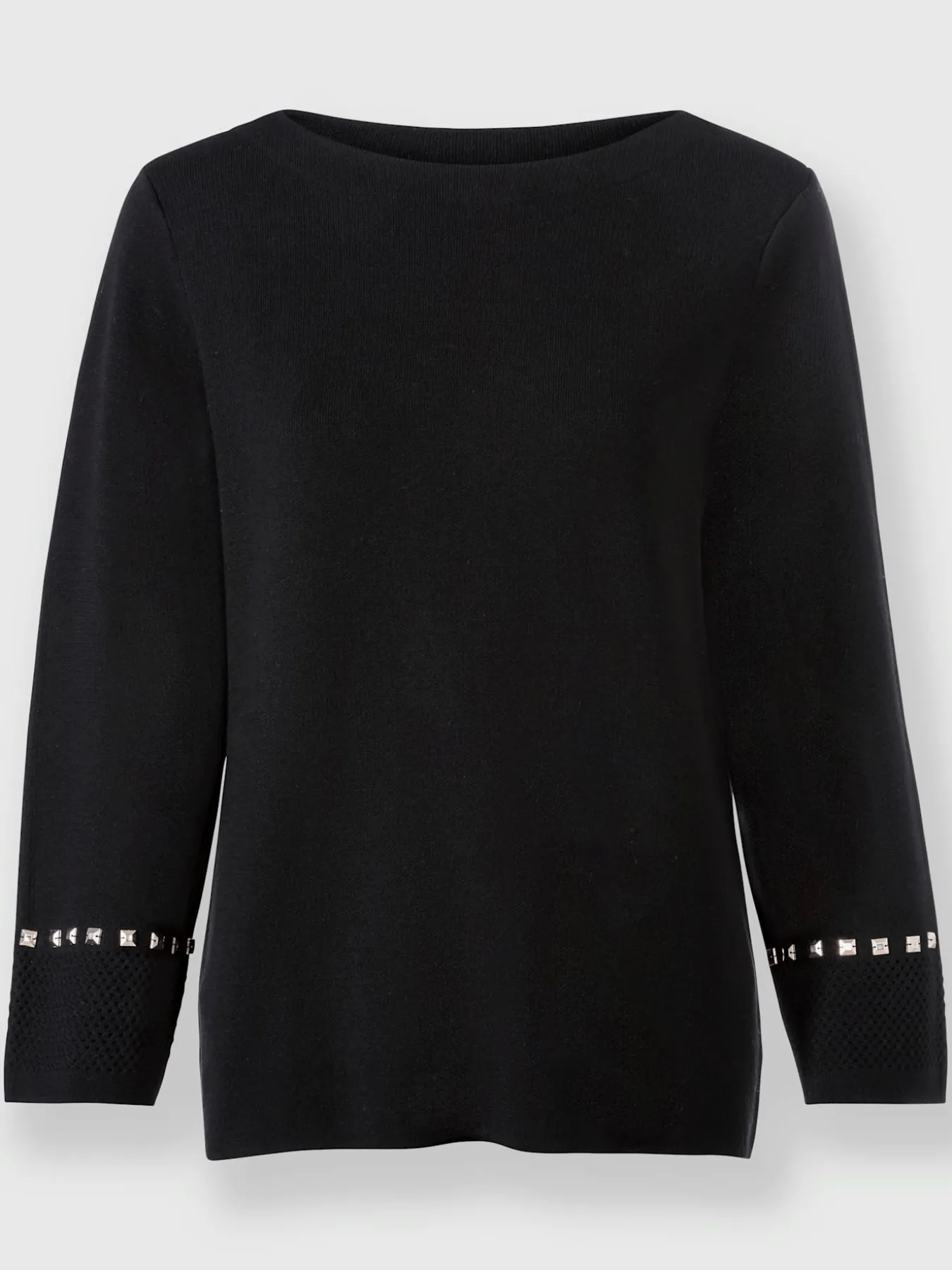 Pull à manches 3/4 petites pierres fantaisie tendance
