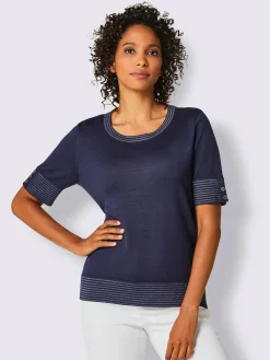 Pull à manches courtes qualité coton doux sur la peau