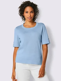 Pull à manches courtes qualité coton doux sur la peau