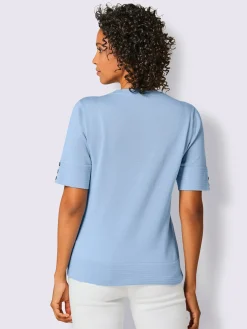 Pull à manches courtes qualité coton doux sur la peau