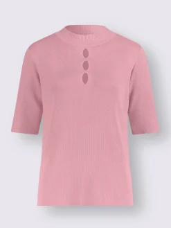 Pull à manches courtes tricot soigné